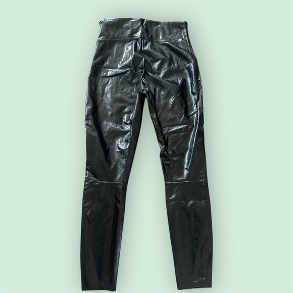 SPANX Shiny Black Leggings - Picture 2 of 3